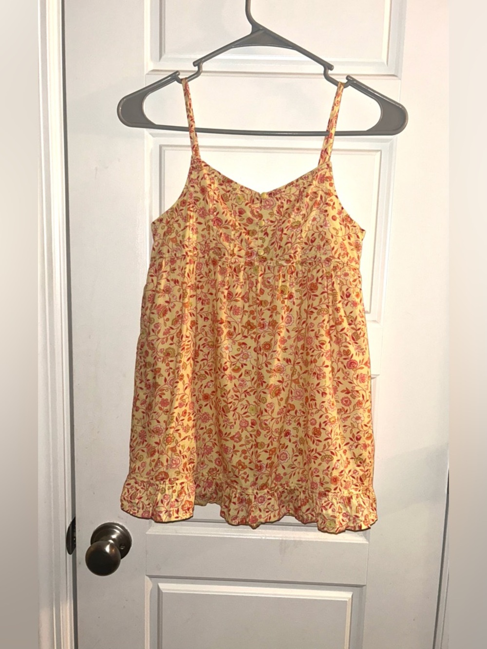 Title: Gap x LoveShackFancy Girls Floral Ruffle Top Size L (10-11)